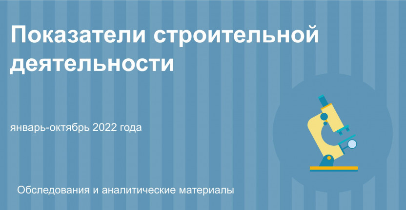 Показатели строительной деятельности в Ульяновской области в январе-октябре 2022 года